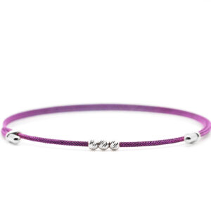 Bratara Soluna Purple 3 bile argint